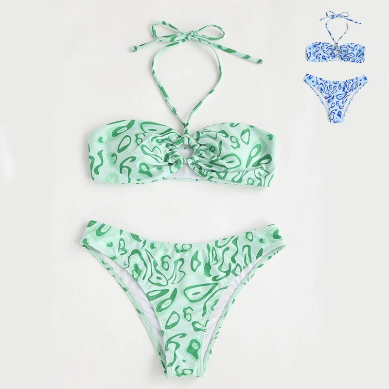 Bandeau Bikini Split Summer Swimsuit