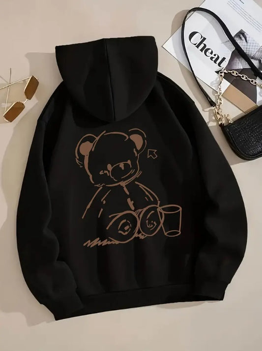 Teddy Bear Hoodie Women Fashion Hoodies