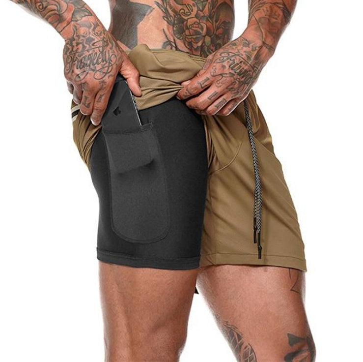 Pocket Compression Summer Men Gym Shorts