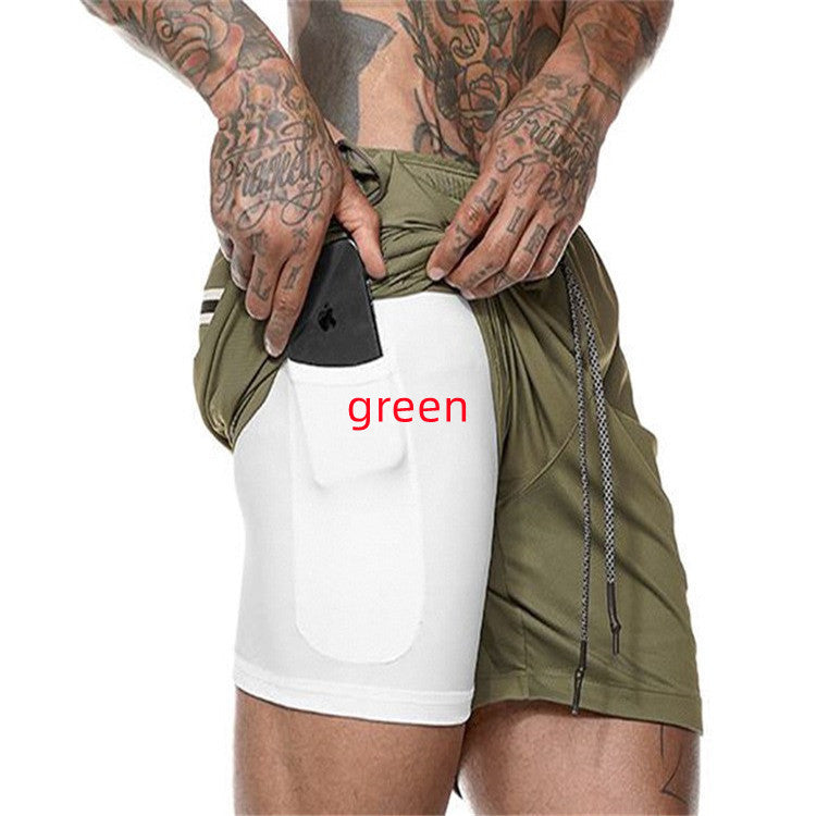 Pocket Compression Summer Men Gym Shorts