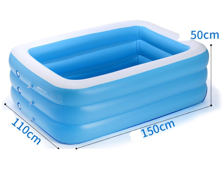 Blow UP Pool Outdoor Pool Plastic Kiddie Pool Garden Big Pools