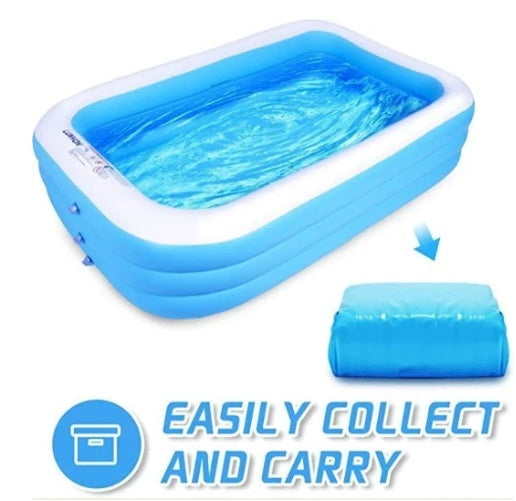 Blow UP Pool Outdoor Pool Plastic Kiddie Pool Garden Big Pools