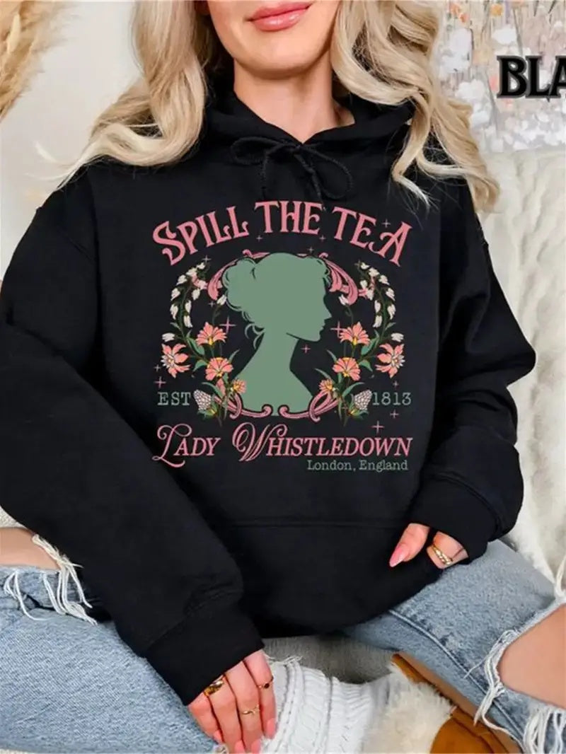 Hoodie Spill the Tea Women Fashion Hoodies