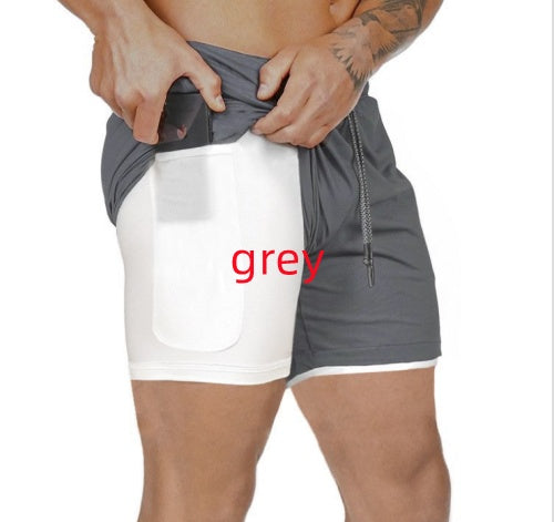 Pocket Compression Summer Men Gym Shorts