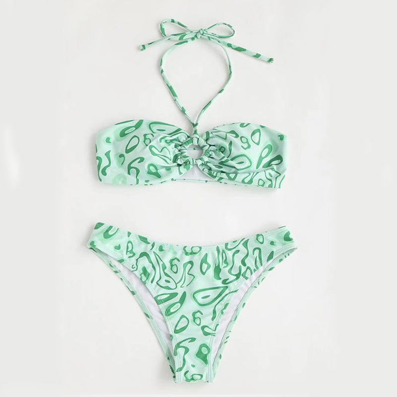 Bandeau Bikini Split Summer Swimsuit