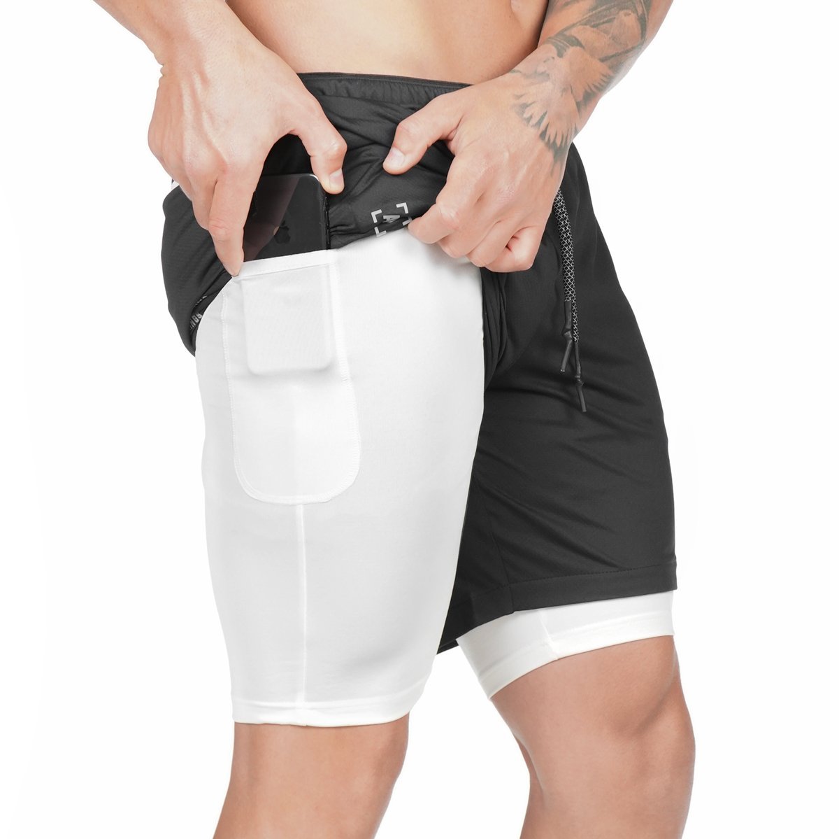 Pocket Compression Summer Men Gym Shorts