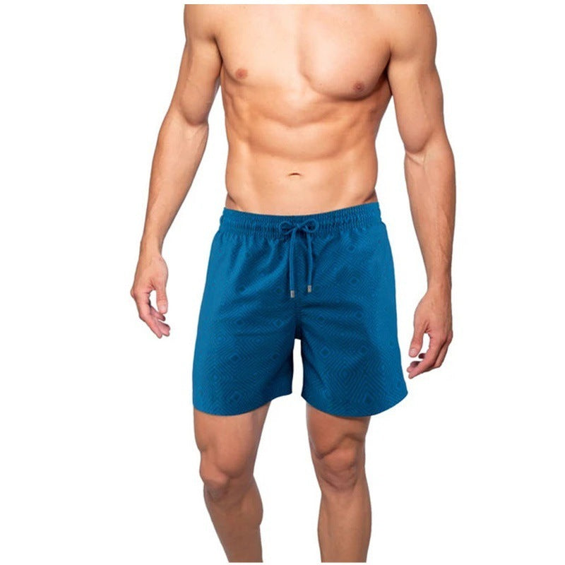 Men's Printed Beach Shorts Sports Double Layer Summer Men Gym Wear