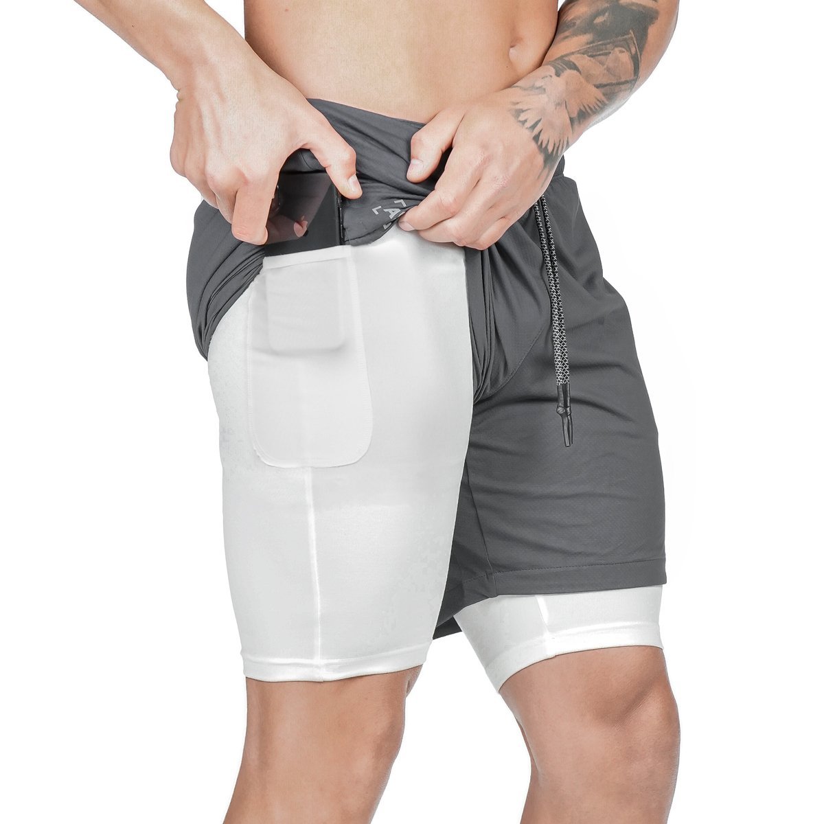 Pocket Compression Summer Men Gym Shorts