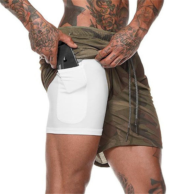 Pocket Compression Summer Men Gym Shorts