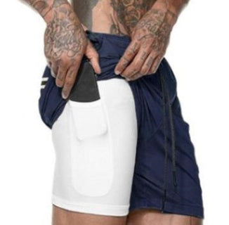 Pocket Compression Summer Men Gym Shorts