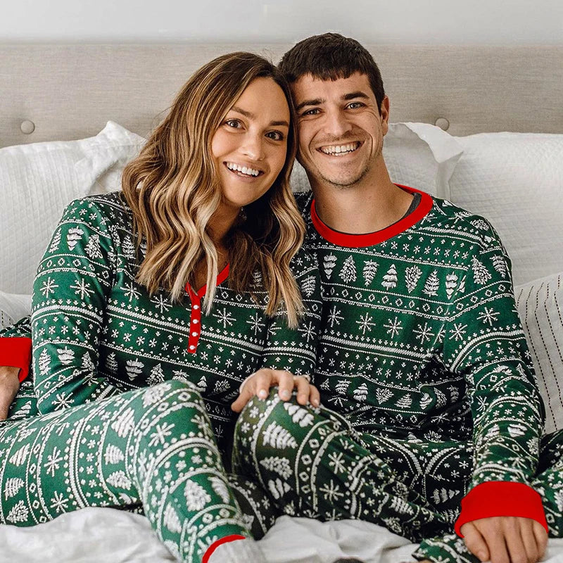 2024 Christmas Family Matching Pajamas Mother Daughter Father Son Family Look Outfit Baby Girl Rompers Sleepwear Pyjamas