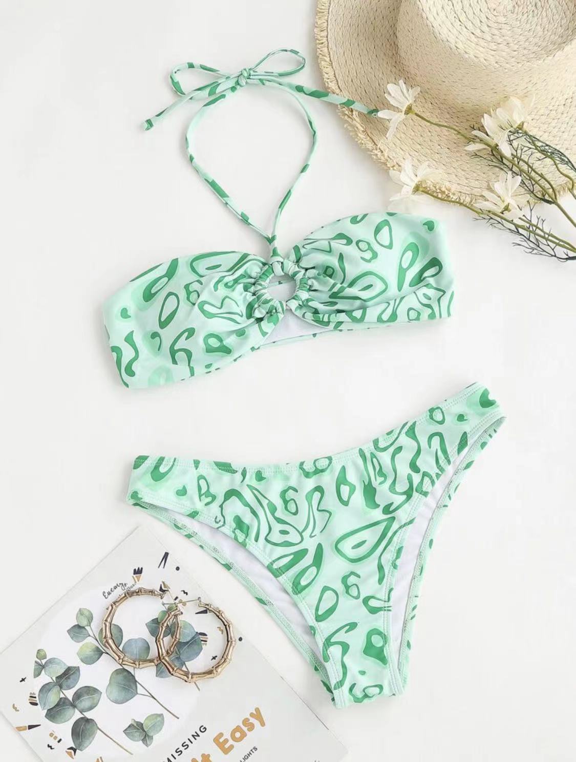 Bandeau Bikini Split Summer Swimsuit