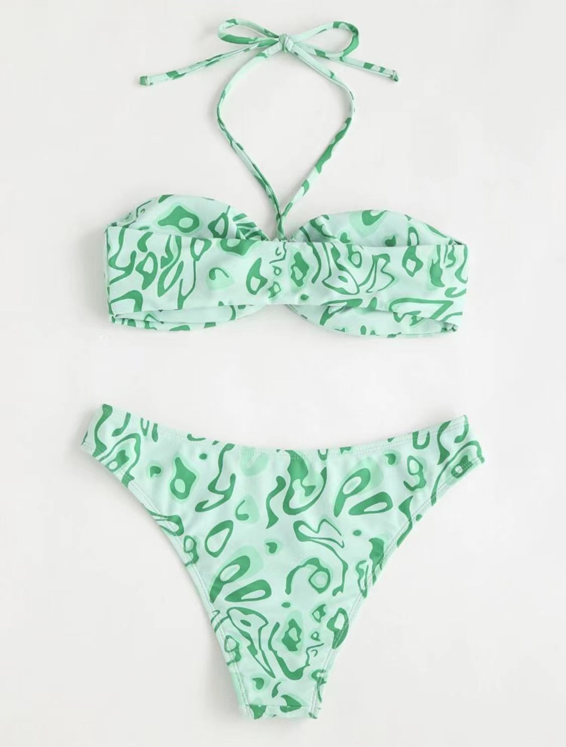 Bandeau Bikini Split Summer Swimsuit