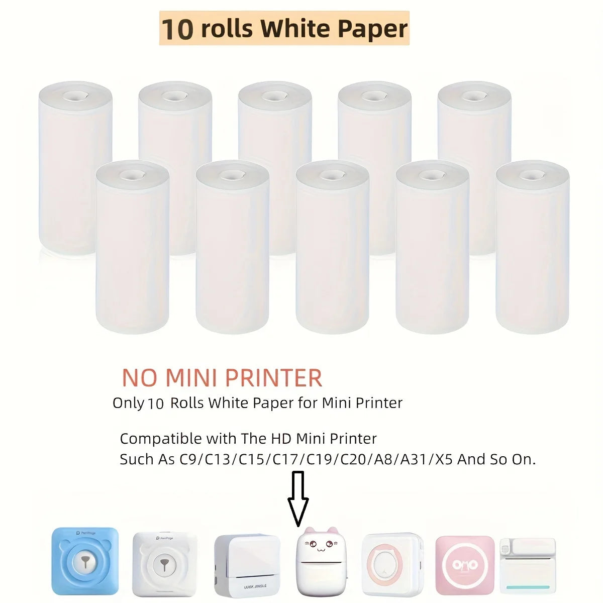 Thermal Paper MINI Printing Self-adhesive Label Sticker For Mini Printers Pose Machine Kid Camera Stickers 57mm Width Rolls