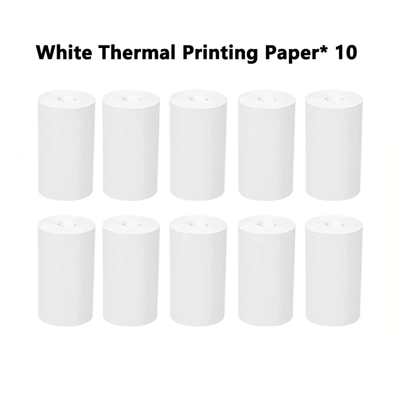 58mm Mini Portable Thermal Printer Cat Shapes Lightweight Wireless Photo Label Memo Wrong Question Printing USB Cable Printers