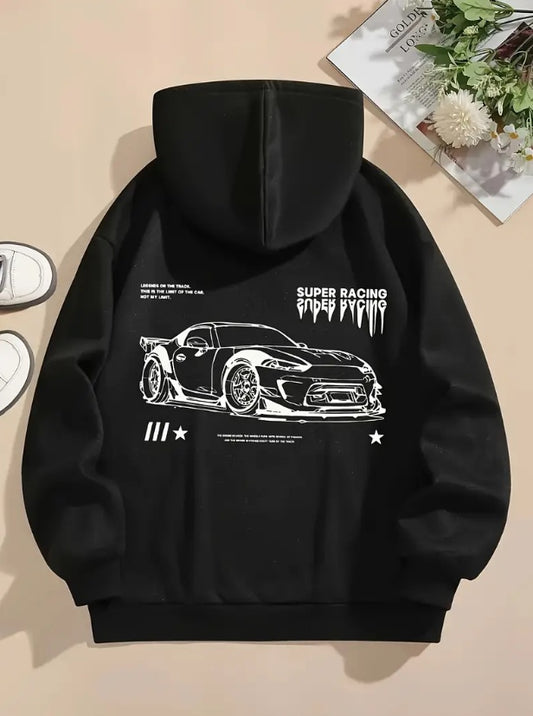 Hoodie Men Women Unisex Car Racing Hoodies