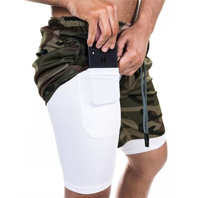 Pocket Compression Summer Men Gym Shorts